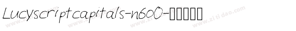 Lucyscriptcapitals-n6o0字体转换