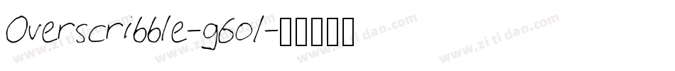 Overscribble-g6o1字体转换