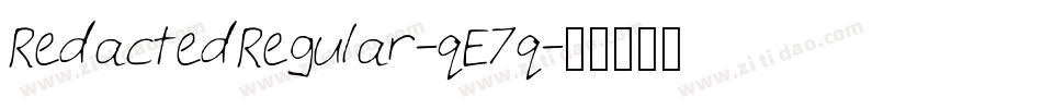 RedactedRegular-qE7q字体转换