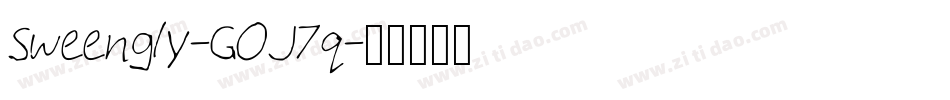 Sweengly-GOJ7q字体转换