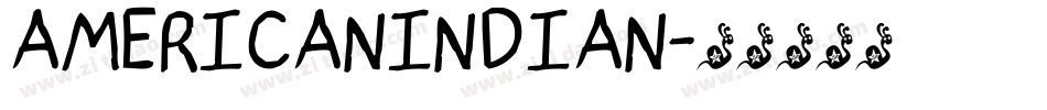 AmericanIndian字体转换