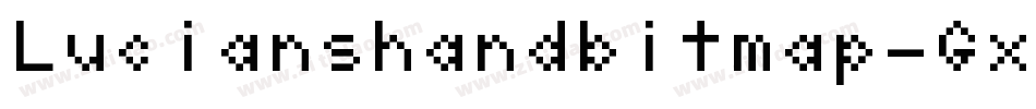 Lucianshandbitmap-GxjZ字体转换