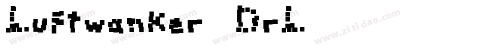 Luftwanker-1DrL字体转换
