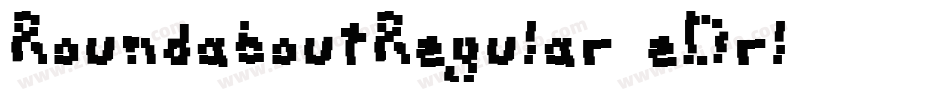 RoundaboutRegular-eDrl字体转换