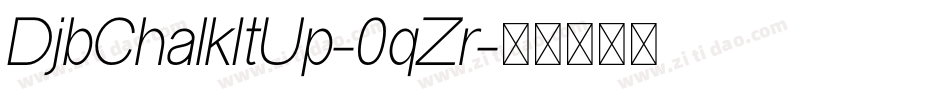 DjbChalkItUp-0qZr字体转换