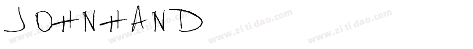 JOHNHAND字体转换