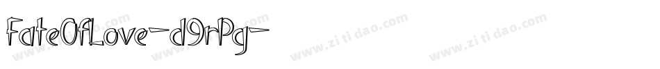 FateOfLove-d9rPg字体转换