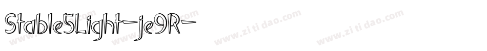 Stable5Light-je9R字体转换