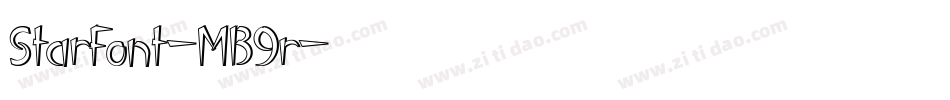 StarFont-MB9r字体转换