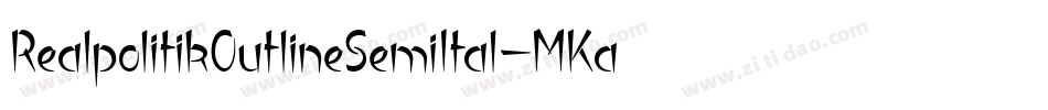 RealpolitikOutlineSemiItal-MKaP字体转换