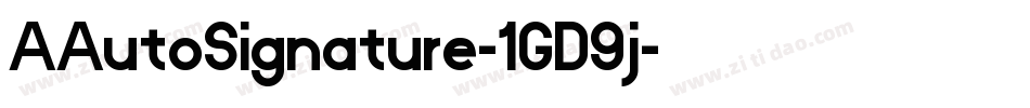 AAutoSignature-1GD9j字体转换