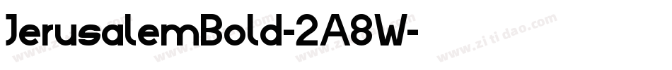JerusalemBold-2A8W字体转换