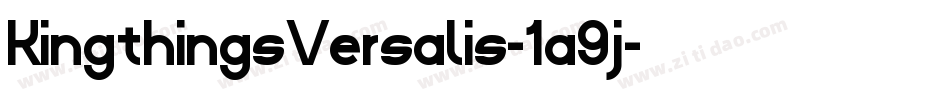 KingthingsVersalis-1a9j字体转换