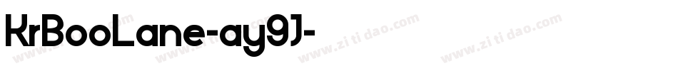 KrBooLane-ay9J字体转换