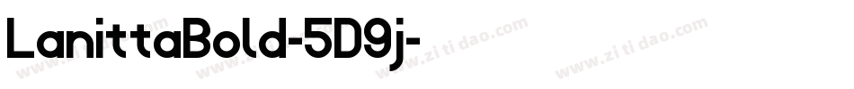 LanittaBold-5D9j字体转换