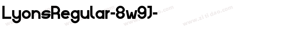 LyonsRegular-8w9J字体转换