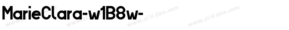 MarieClara-w1B8w字体转换