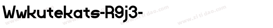 Wwkutekats-R9j3字体转换