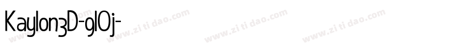 Kaylon3D-9lOj字体转换
