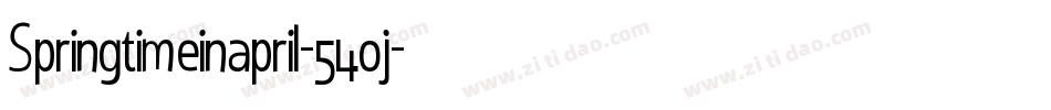 Springtimeinapril-54oj字体转换 Springtimeinapril-54oj字体转换