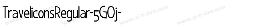 TraveliconsRegular-5GOj字体转换