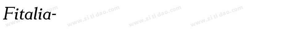 Fitalia字体转换