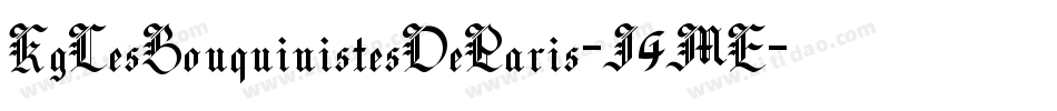 KgLesBouquinistesDeParis-J4ME字体转换 KgLesBouquinistesDeParis-J4ME字体转换