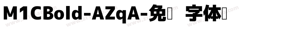 M1CBold-AZqA字体转换