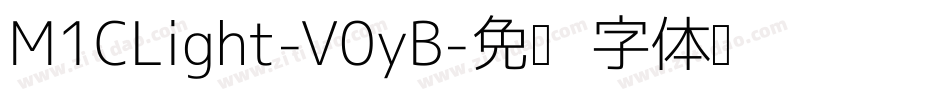 M1CLight-V0yB字体转换