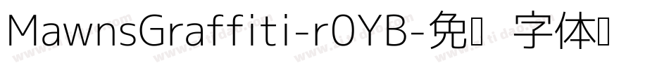 MawnsGraffiti-r0YB字体转换