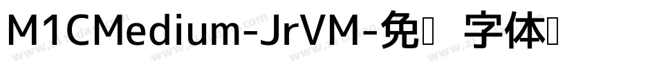 M1CMedium-JrVM字体转换