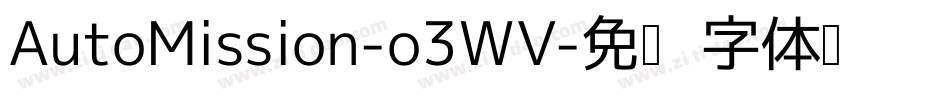 AutoMission-o3WV字体转换