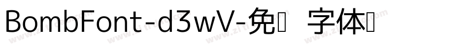 BombFont-d3wV字体转换