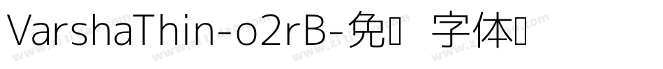 VarshaThin-o2rB字体转换