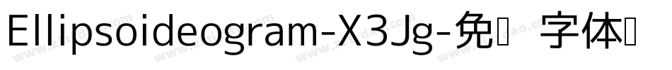 Ellipsoideogram-X3Jg字体转换