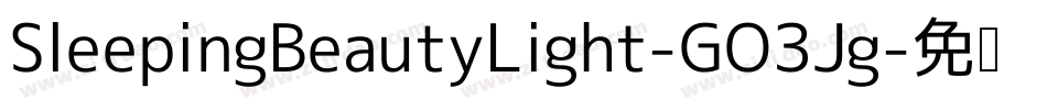 SleepingBeautyLight-GO3Jg字体转换