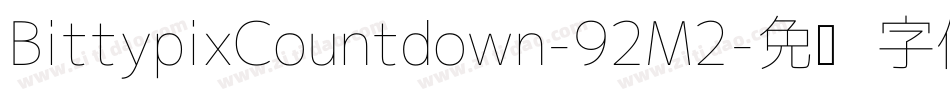 BittypixCountdown-92M2字体转换