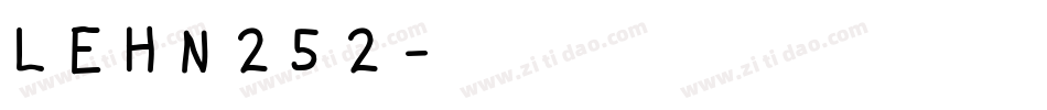 LEHN252字体转换