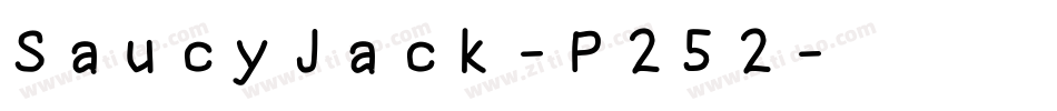 SaucyJack-P252字体转换