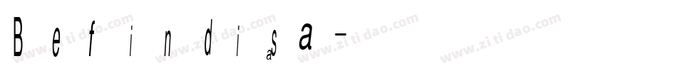 Befindisa字体转换