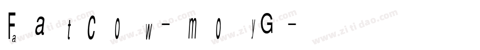 Fatcow-moyG字体转换