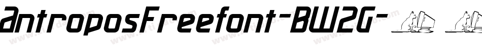 AntroposFreefont-BW2G字体转换
