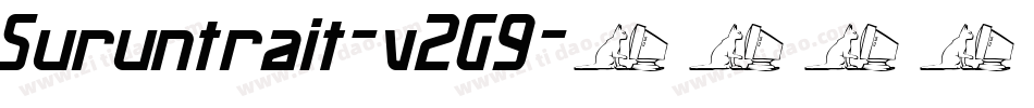 Suruntrait-v2G9字体转换
