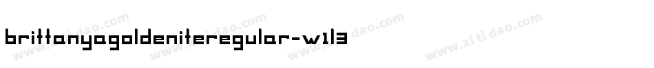 BrittanyaGoldeniteRegular-w1l3x字体转换