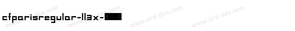 CfParisRegular-ll3X字体转换