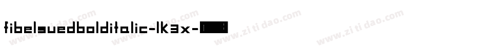 FibelSuedBoldItalic-lK3X字体转换