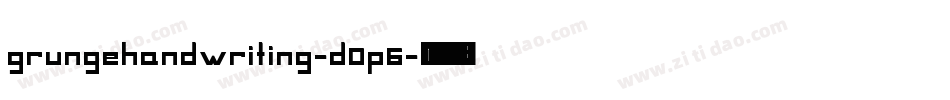 Grungehandwriting-d0p6字体转换
