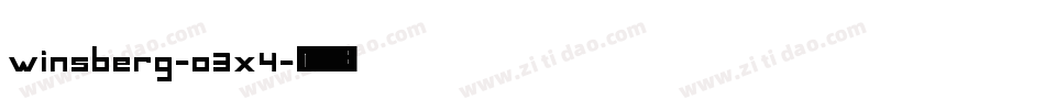 Winsberg-O3X4字体转换