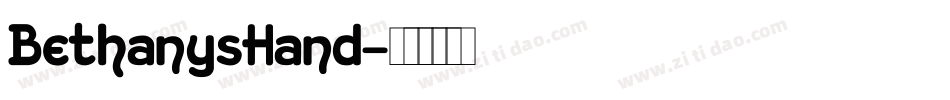 BethanysHand字体转换