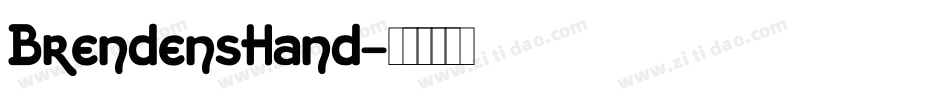 BrendensHand字体转换
